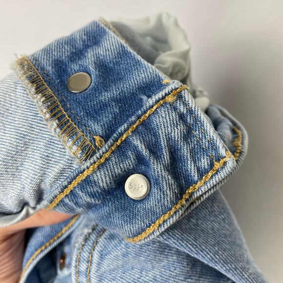 Levi's 501 S XX Sz 28 Button Fly Raw Hem Skinny Leg High Rise Cropped Jeans - Picture 7 of 9